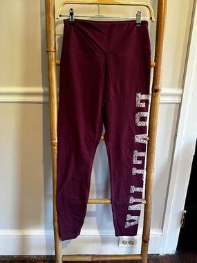 Victoria's Secret PINK  silver letter cotton blend leggings | Size M